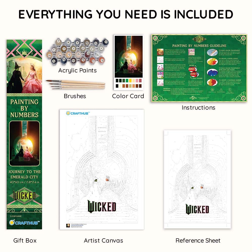 Animal Jigsaw Puzzle > Wooden Jigsaw Puzzle > Jigsaw Puzzle Journey to the Emerald City - Paint By Numbers Kit