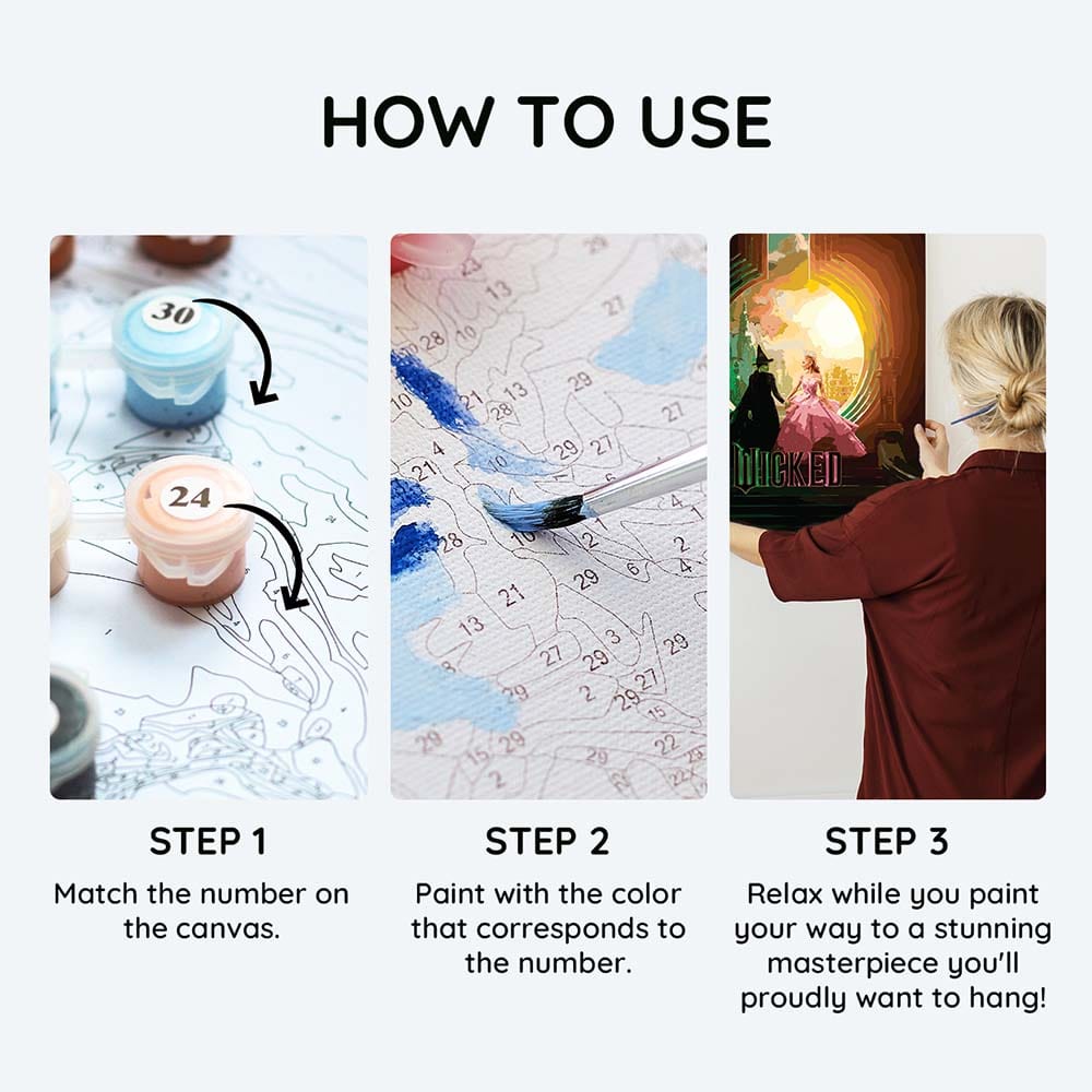 Animal Jigsaw Puzzle > Wooden Jigsaw Puzzle > Jigsaw Puzzle Journey to the Emerald City - Paint By Numbers Kit