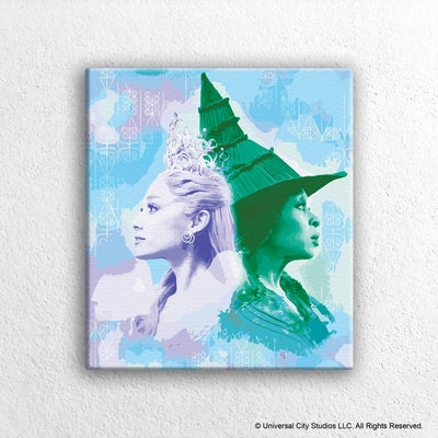 Painting By Numbers Kits 19.7" x 11" (50x28 cm) Glinda & Elphaba - Paint By Numbers Kit