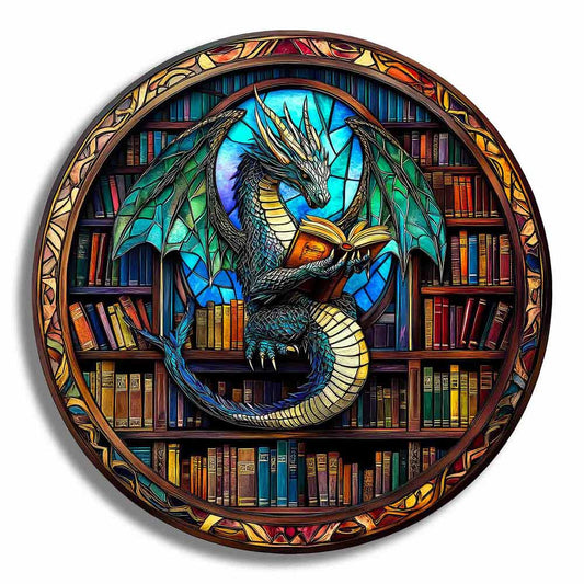 Animal Jigsaw Puzzle > Wooden Jigsaw Puzzle > Jigsaw Puzzle Stained Glass Dragon - Jigsaw Puzzle