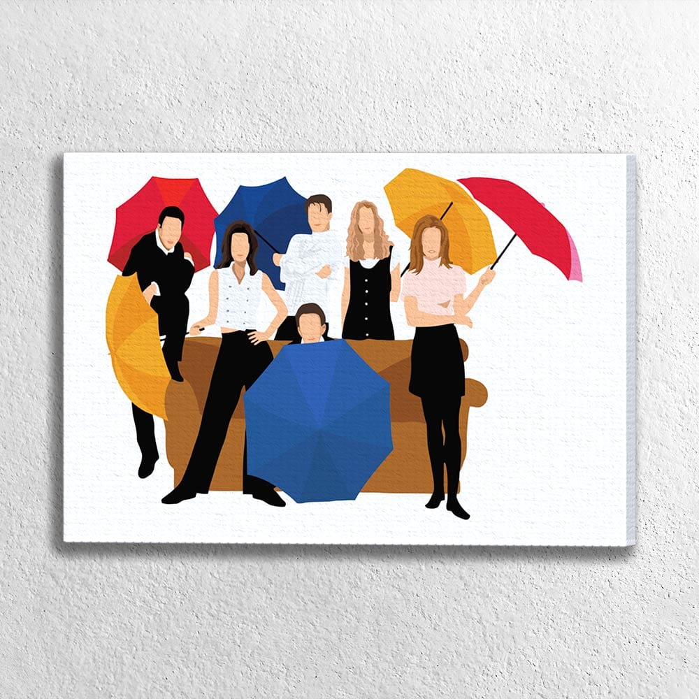 Painting By Numbers Kits 11.8" x 17.7" (30x45cm) Friends - Paint By Numbers Kit