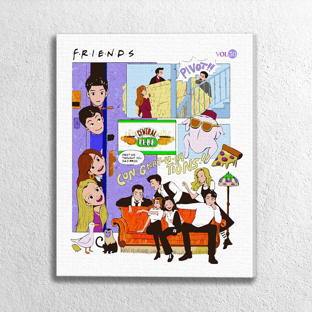 Painting By Numbers Kits 15.7" x 18.9" (40x48cm) Friends Forever - Paint By Numbers Kit