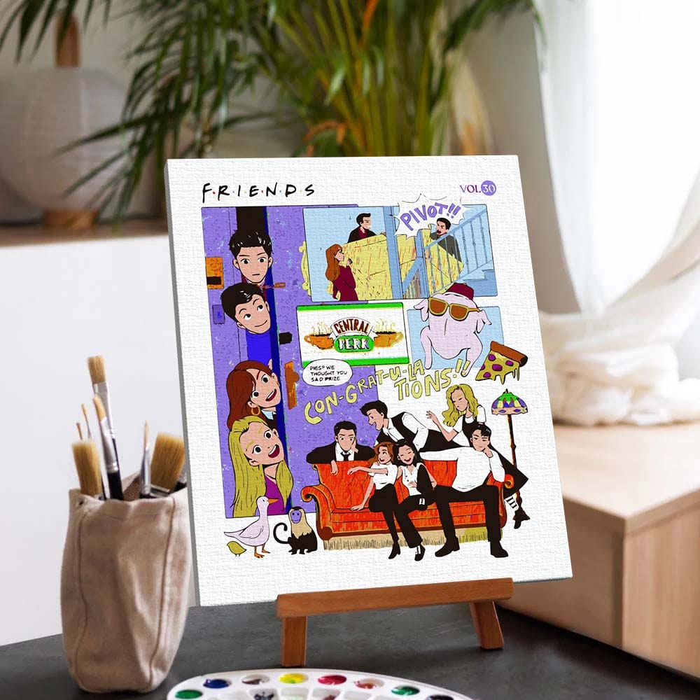Painting By Numbers Kits 15.7" x 18.9" (40x48cm) Friends Forever - Paint By Numbers Kit