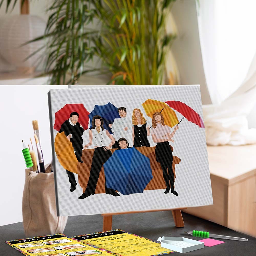 17.7" x 21.7" / 45cm x 55cm Friends - Diamond Painting Kit