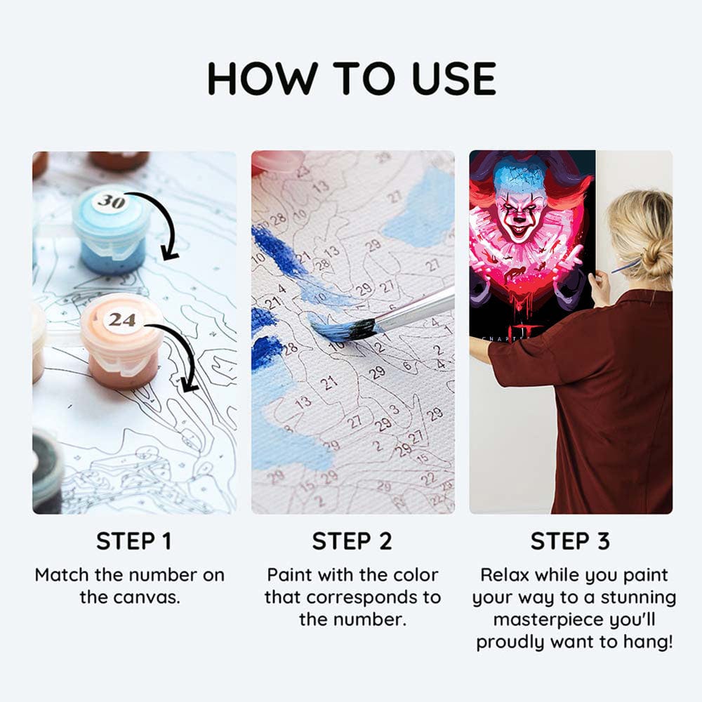 Painting By Numbers Kits 15.7" x 23.6" (40x60cm) We All Float Down Here - Paint By Numbers Kit