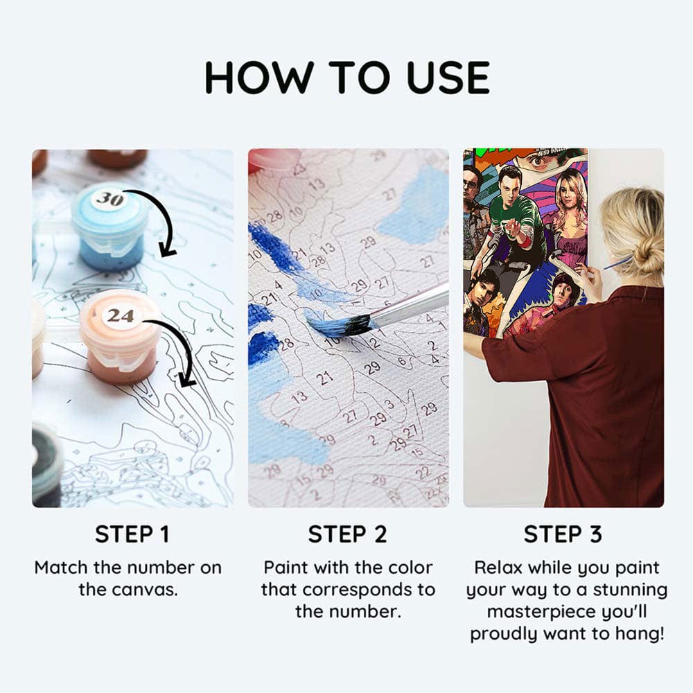 Painting By Numbers Kits 15.7" x 23.6" (40x60cm) Bazinga! - Paint By Numbers Kit