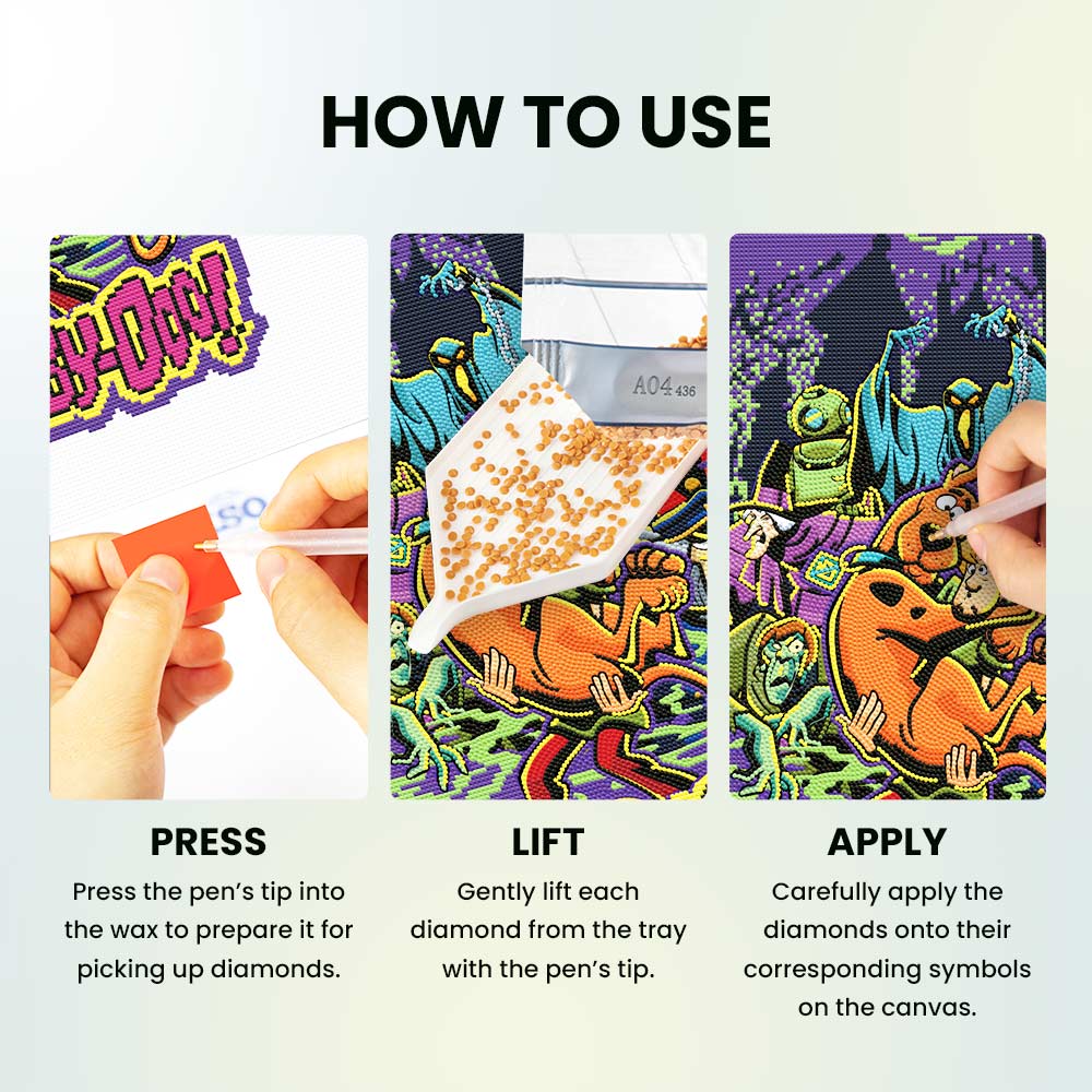 Diamond Painting Kits 17.7" x 25" | 45cm x 63.5cm Beware of Monsters! - Diamond Painting Kit