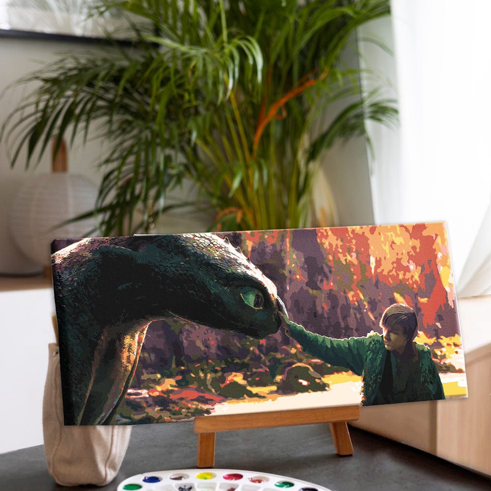 Painting By Numbers Kits 25.6" x 11.8" (65x30cm) This Is Berk - Paint By Numbers Kit