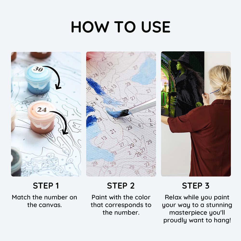 Painting By Numbers Kits 15.7" x 17.7" (40x45 cm) For Good, For Ever - Paint By Numbers Kit