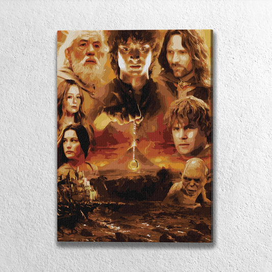 Animal Jigsaw Puzzle > Wooden Jigsaw Puzzle > Jigsaw Puzzle Without Frame The Lord of the Rings - Paint By Numbers Kit