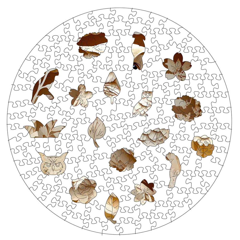 Animal Jigsaw Puzzle > Wooden Jigsaw Puzzle > Jigsaw Puzzle Sculpted Owl - Jigsaw Puzzle