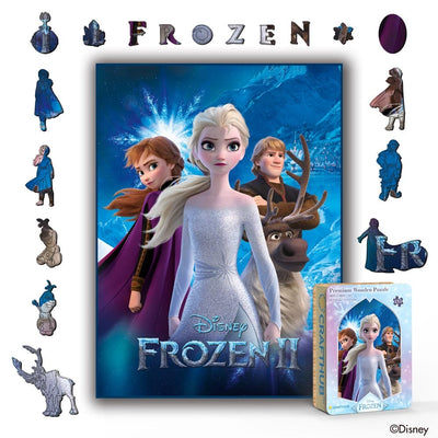 Wooden Jigsaw Puzzles A4 + Wooden Gift Box Frozen Crystal – Wooden Jigsaw Puzzle