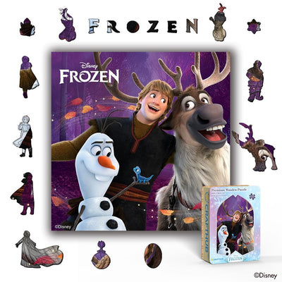 Wooden Jigsaw Puzzles A4 + Wooden Gift Box Winter Friends – Wooden Jigsaw Puzzle