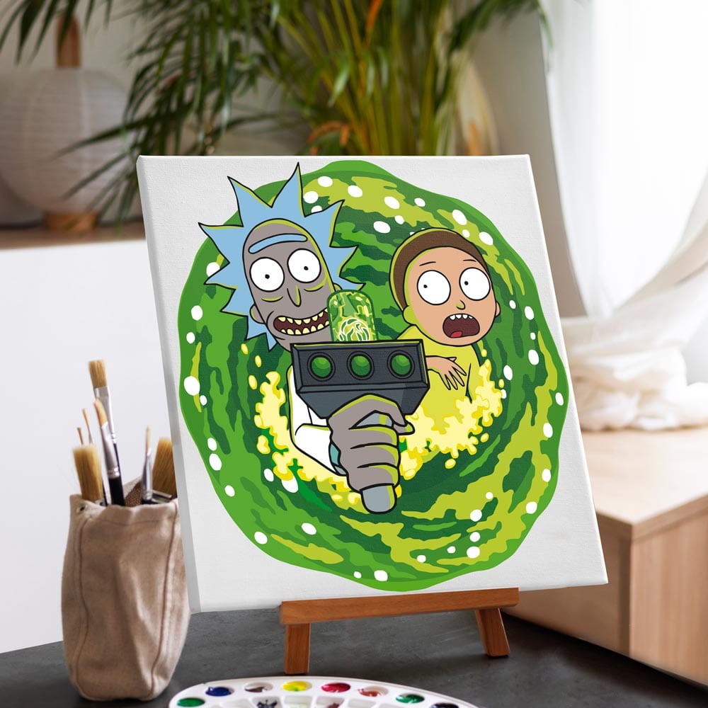 Painting By Numbers Kits 11.8" x 11.8" (30x30cm) Rick & Morty - Paint By Numbers Kit