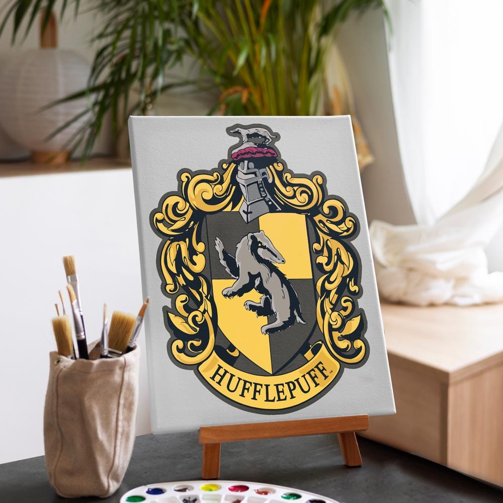 Animal Jigsaw Puzzle > Wooden Jigsaw Puzzle > Jigsaw Puzzle 40x50cm / 16x20 inches Hufflepuff Crest - Paint By Numbers Kit
