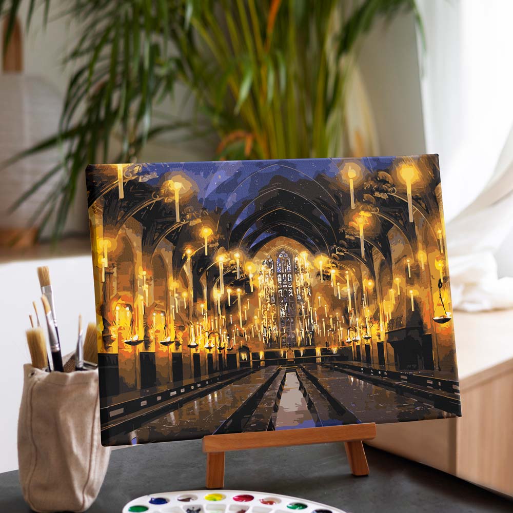 Animal Jigsaw Puzzle > Wooden Jigsaw Puzzle > Jigsaw Puzzle 40x50cm / 16x20 inches The Great Hall - Paint By Numbers Kit