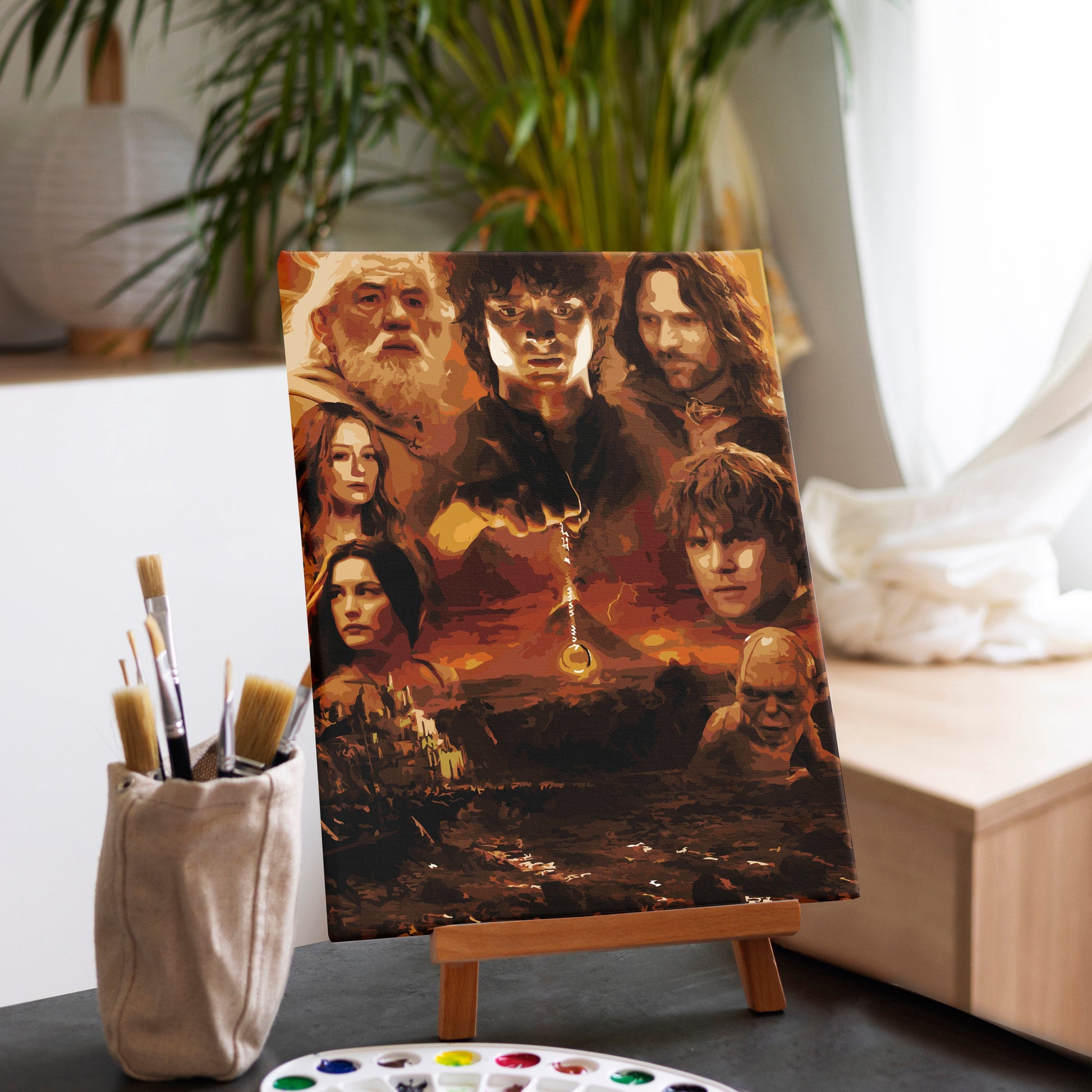 Animal Jigsaw Puzzle > Wooden Jigsaw Puzzle > Jigsaw Puzzle Without Frame The Lord of the Rings - Paint By Numbers Kit
