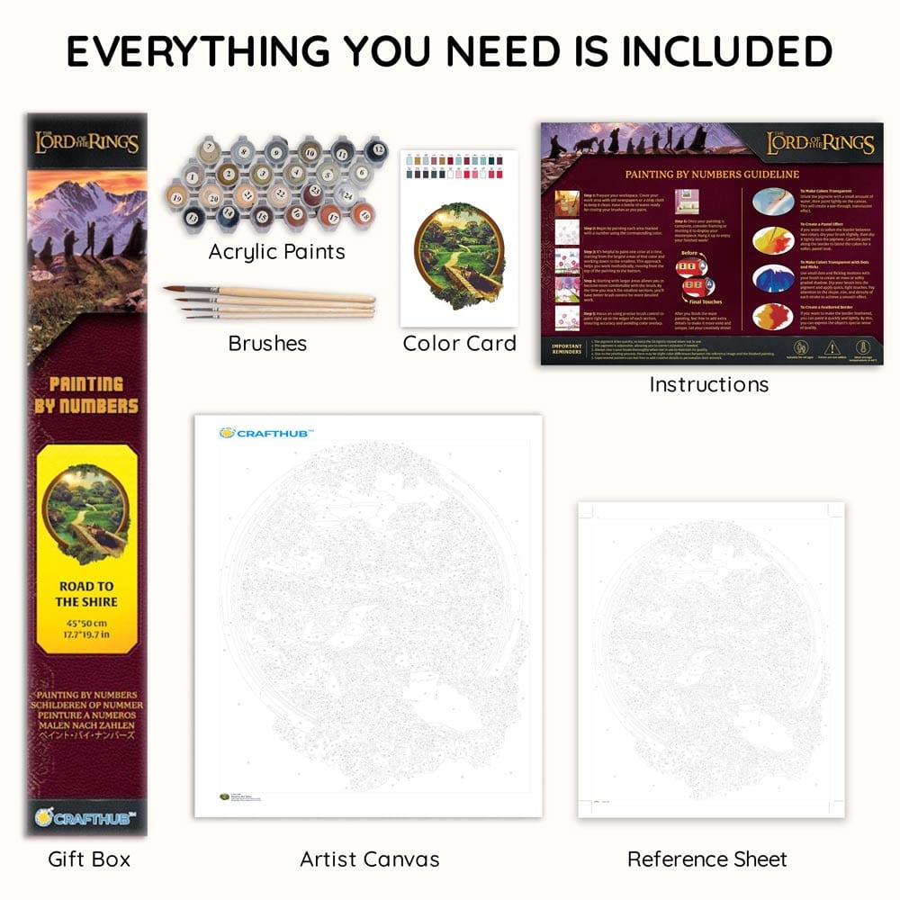Painting By Numbers Kits 15.7" x 19.7" (40x50cm) Road to the Shire - Paint By Numbers Kit