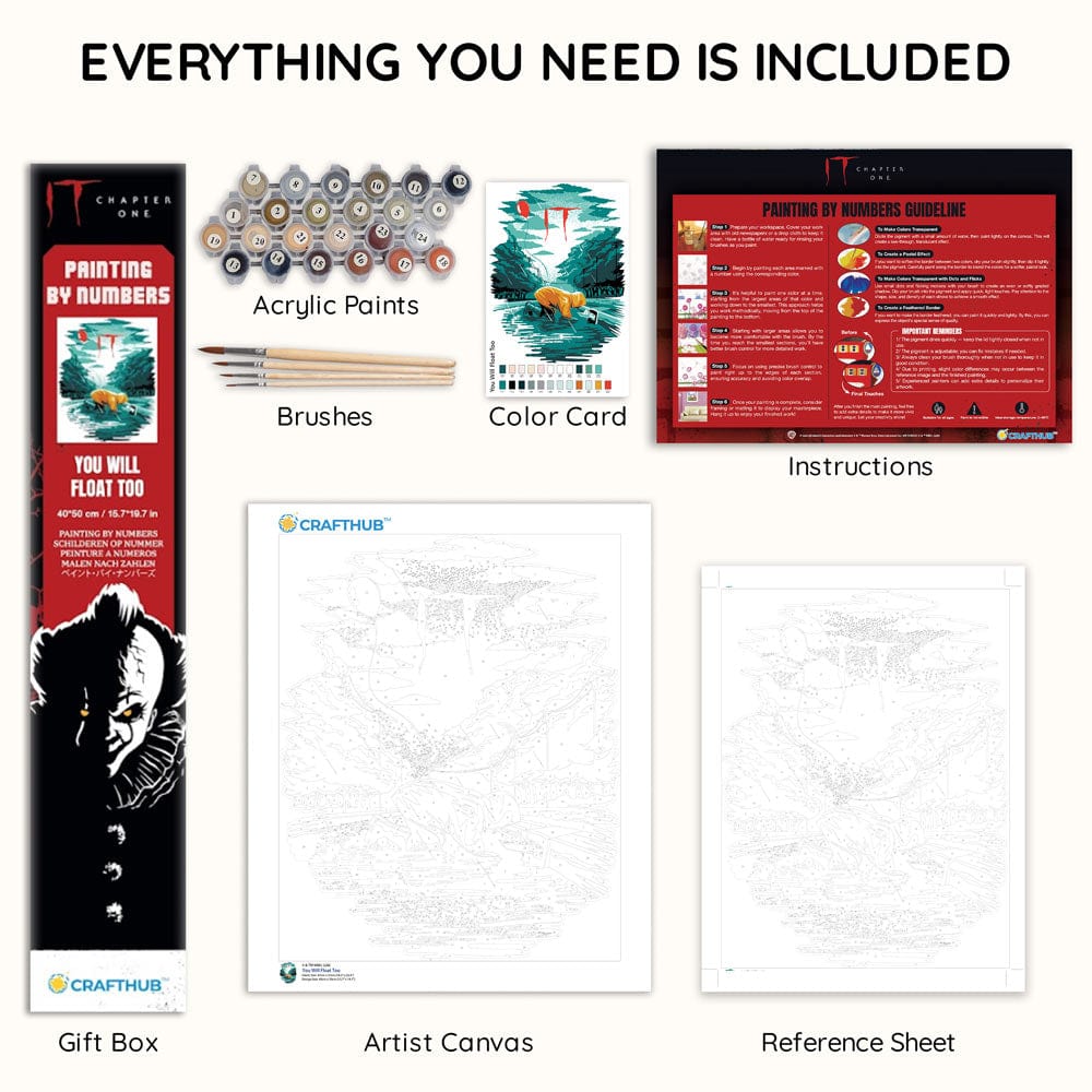 Painting By Numbers Kits 15.7" x 19.7" (40x50cm) You Will Float Too - Paint By Numbers Kit