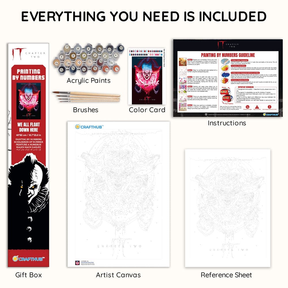 Painting By Numbers Kits 15.7" x 23.6" (40x60cm) We All Float Down Here - Paint By Numbers Kit