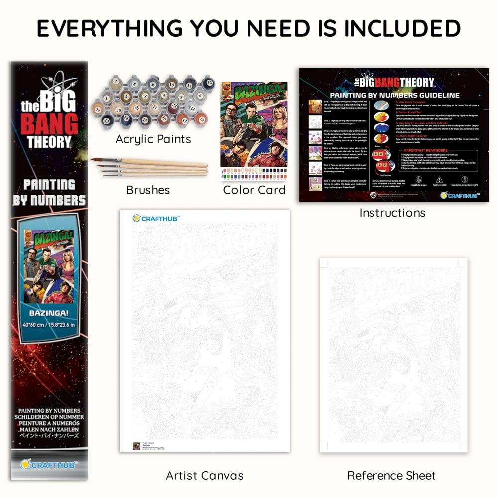 Painting By Numbers Kits 15.7" x 23.6" (40x60cm) Bazinga! - Paint By Numbers Kit