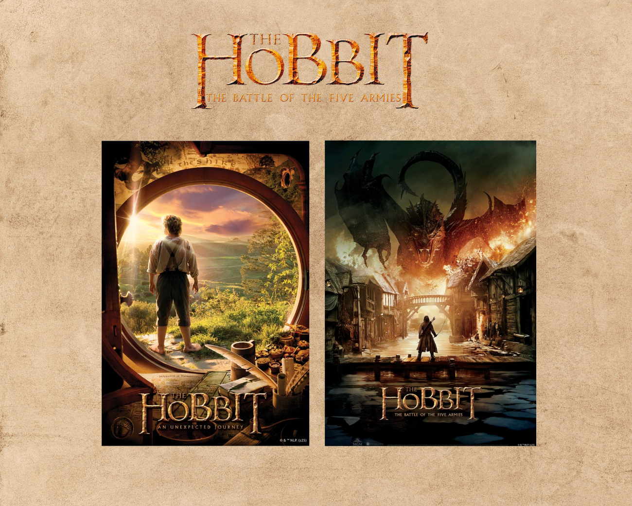 The Hobbit Wooden Jigsaw Puzzles - Officially Licensed