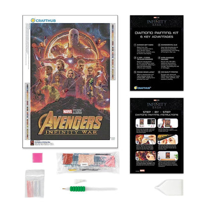 Diamond Painting Kits 15.6" x 23.2" | 40cm x 59cm Avengers: Infinity War - Diamond Painting Kit