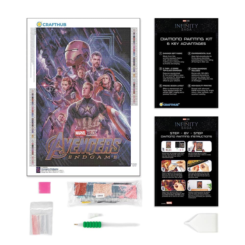 Diamond Painting Kits 15.6" x 23.2" | 40cm x 59cm Avengers: Endgame - Diamond Painting Kit