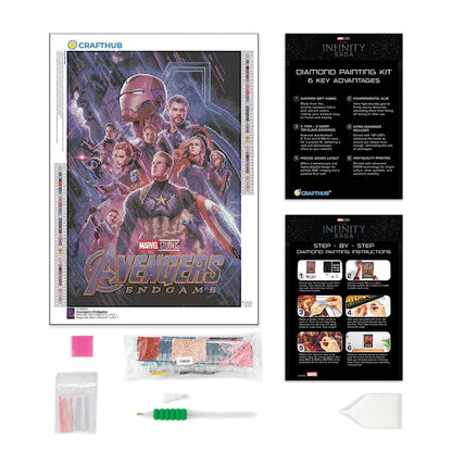 Diamond Painting Kits 15.6" x 23.2" | 40cm x 59cm Avengers: Endgame - Diamond Painting Kit