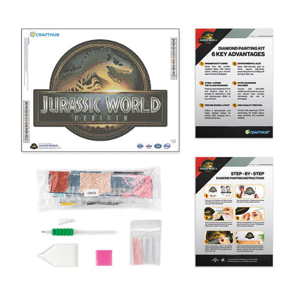 Diamond Painting Kits 23.4" x 17.6" / 60cm x 45cm Jurassic World Rebirth - Diamond Painting Kit