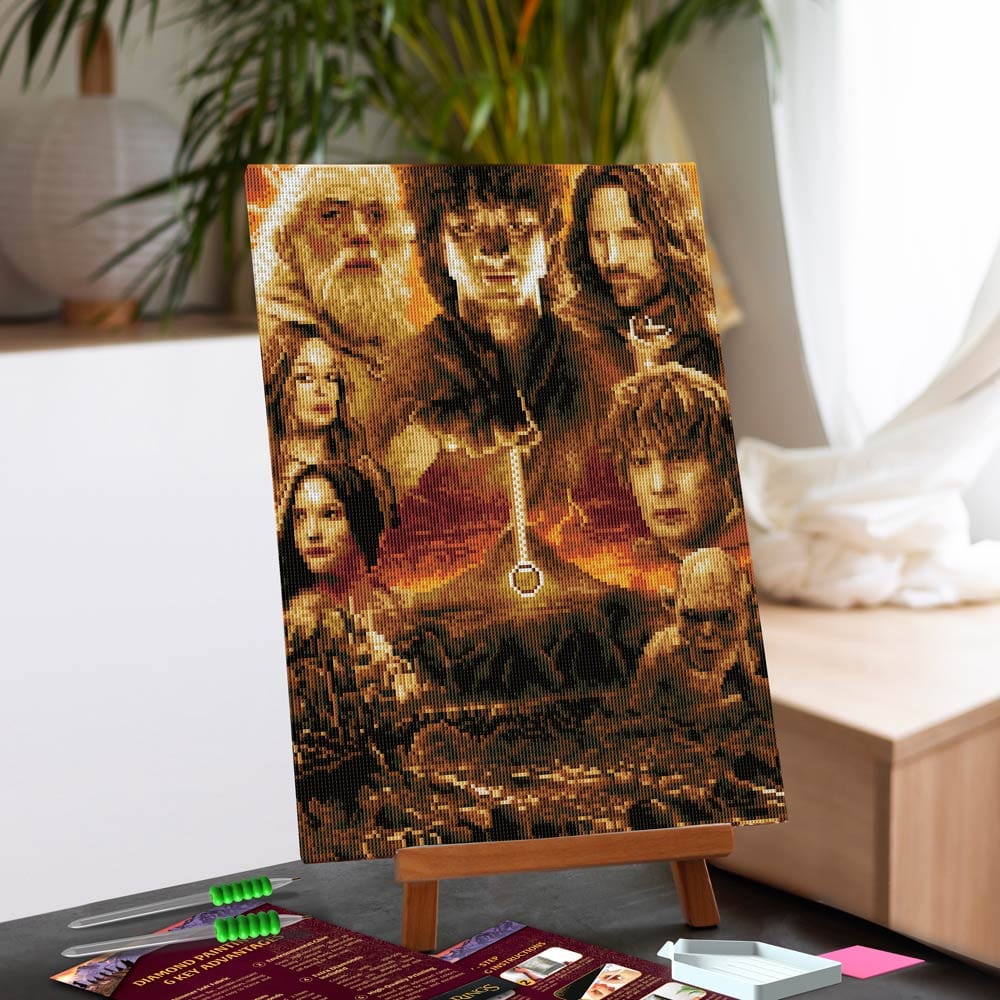 Diamond Painting Kits 17.7" x 21.7" / 45cm x 55cm The Lord of the Rings - Diamond Painting Kit