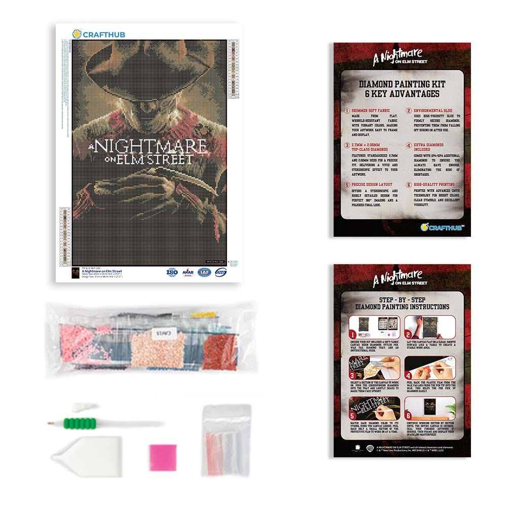Diamond Painting Kits 17.7" x 21.7" / 45cm x 55cm A Nightmare on Elm Street - Diamond Painting Kit
