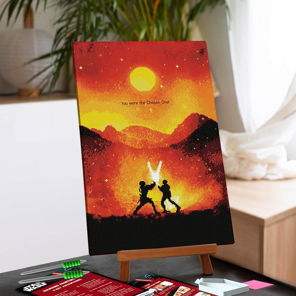 Diamond Painting Kits 15.7" x 23.2" | 40cm x 59cm Mustafar™ Battle - Diamond Painting Kit