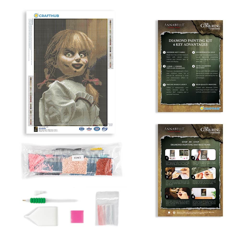 Diamond Painting Kits 17.7" x 21.7" / 45cm x 55cm Annabelle - Diamond Painting Kit