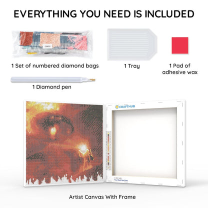 Diamond Painting Kits 9.8" x 9.8" | 25cm x 25cm You Shall Not Pass - Framed Diamond Painting Kit