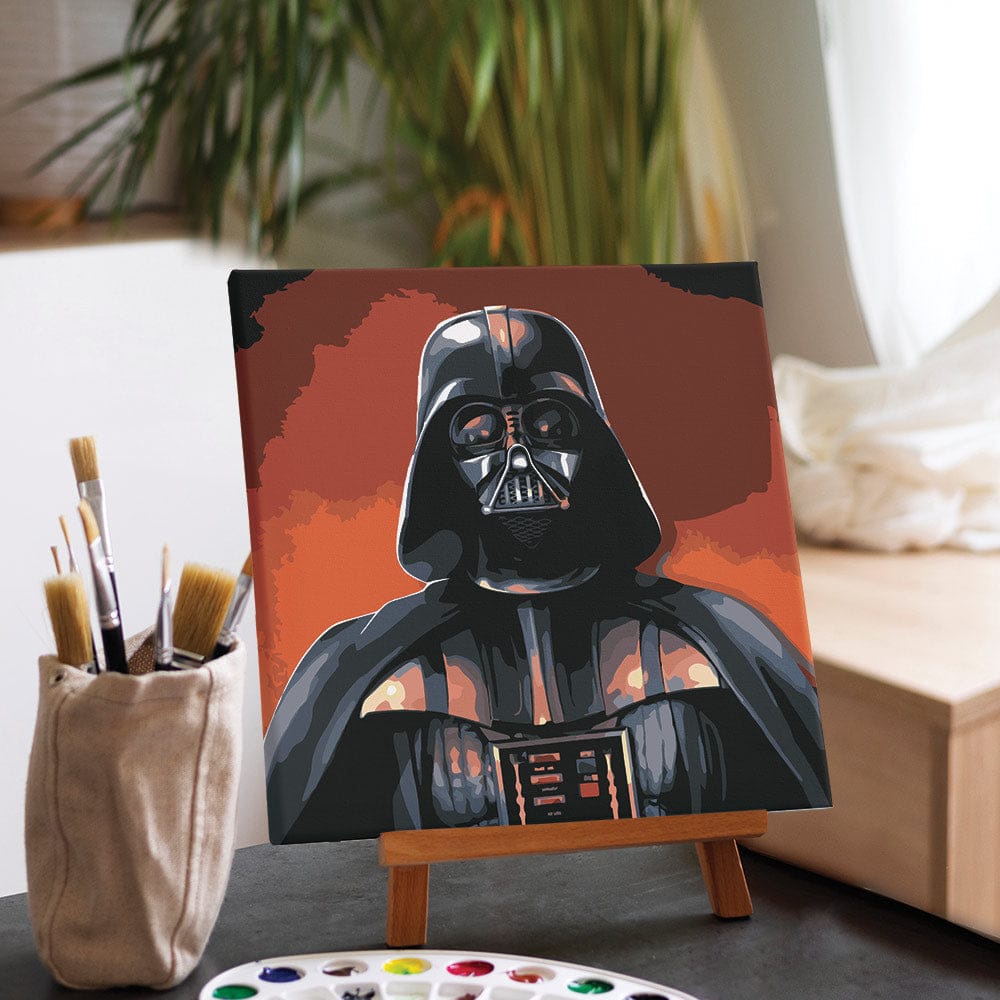 Painting By Numbers Kits 9.8" x 9.8" (25x25cm) Darth Vader™ - Framed Paint By Numbers Kit