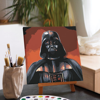 Painting By Numbers Kits 9.8" x 9.8" (25x25cm) Darth Vader™ - Framed Paint By Numbers Kit
