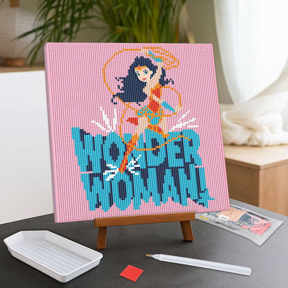 Diamond Painting Kits 9.8" x 9.8" | 25cm x 25cm Wonder Woman - Diamond Painting Kit