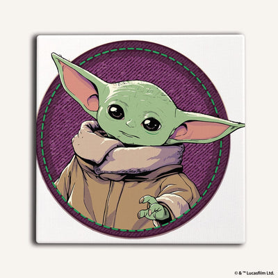 Painting By Numbers Kits 9.8" x 9.8" (25x25cm) Grogu™ - Framed Paint By Numbers Kit