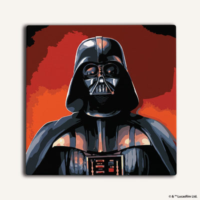 Painting By Numbers Kits 9.8" x 9.8" (25x25cm) Darth Vader™ - Framed Paint By Numbers Kit
