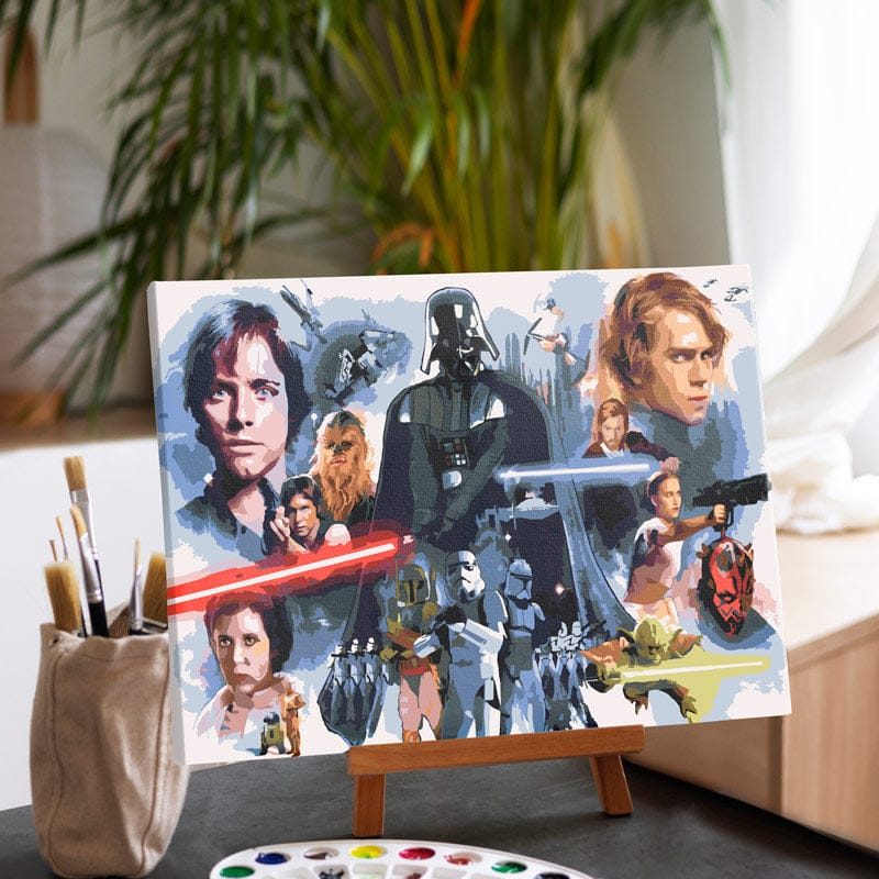 Painting By Numbers Kits 20.9" x 13.8" (53x35cm) Star Wars™ - Paint By Numbers Kit