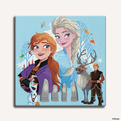 Diamond Painting Kits 9.8" x 9.8" | 25cm x 25cm Frozen Adventure - Framed Diamond Painting Kit