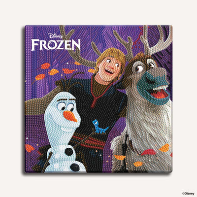 Diamond Painting Kits 9.8" x 9.8" | 25cm x 25cm Winter Friends - Framed Diamond Painting Kit