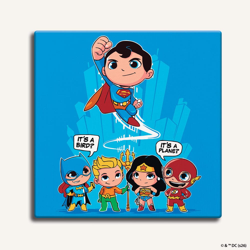 Painting By Numbers Kits 9.8" x 9.8" (25x25cm) Justice League - Framed Paint By Numbers Kit