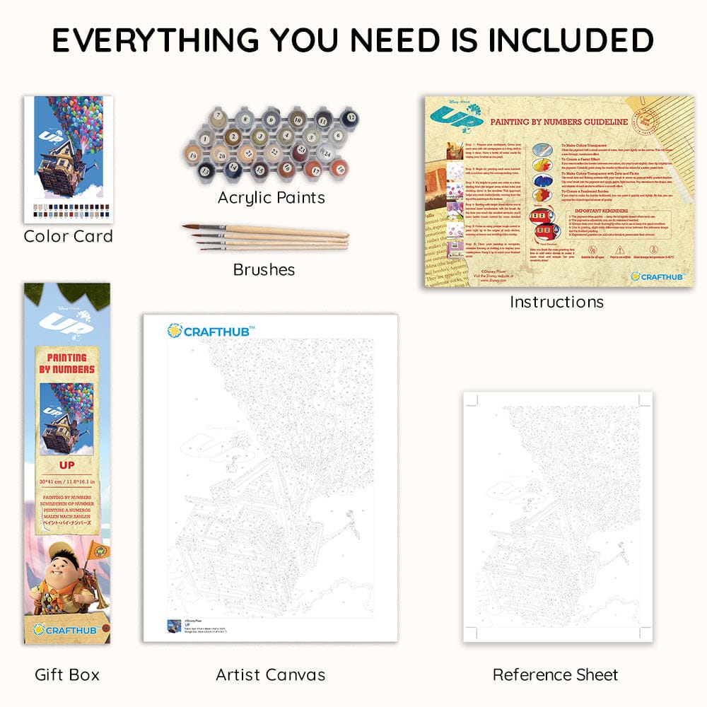 Painting By Numbers Kits 11.8" x 16.1" (30x41cm) Up - Paint By Numbers Kit