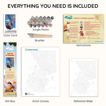 Painting By Numbers Kits 11.8" x 16.1" (30x41cm) Up - Paint By Numbers Kit