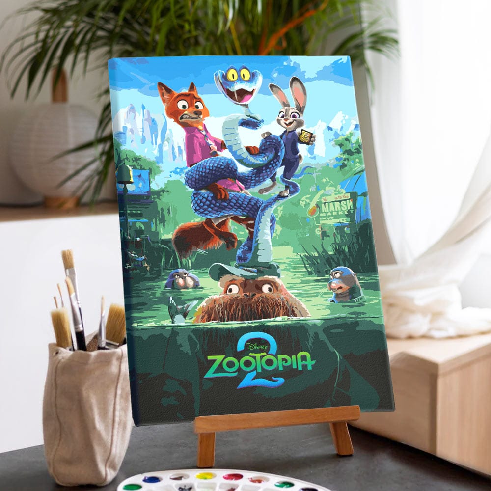 Painting By Numbers Kits 11.8" x 17.7" (30x45cm) Marsh Market - Paint By Numbers Kit