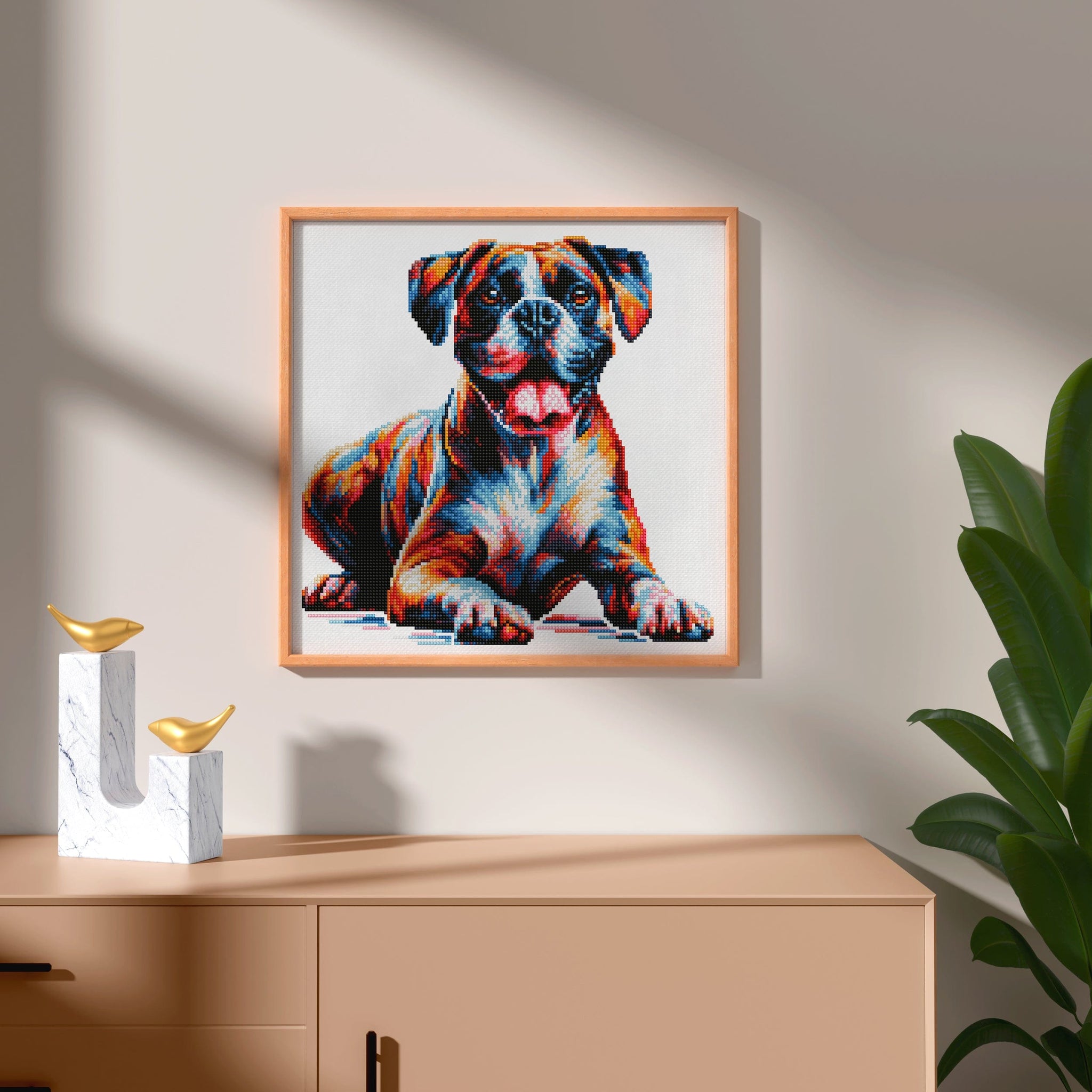 Boxer Dog Diamond Painting Kit