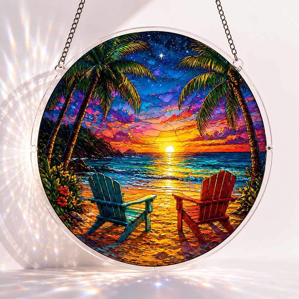 Acrylic Jigsaw Puzzle S - (7 inch) Paradise View - Acrylic Jigsaw Puzzle