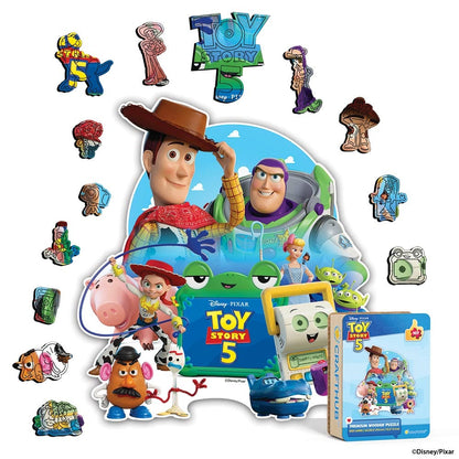 Wooden Jigsaw Puzzles A4 + Wooden Gift Box Toy Story - Wooden Jigsaw Puzzle